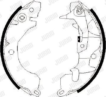 Jurid 361373J - Set saboti frana aaoparts.ro