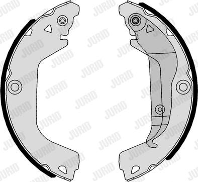 Jurid 362596J - Set saboti frana aaoparts.ro