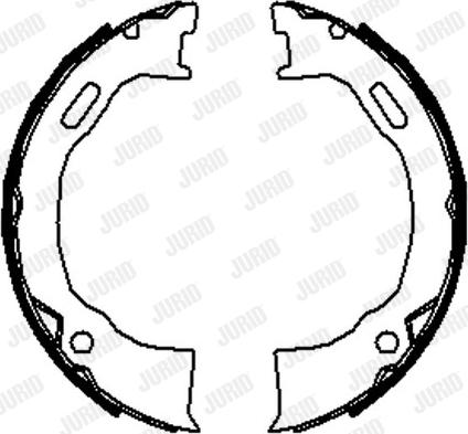 Jurid 362645J - Set saboti frana, frana de mana aaoparts.ro