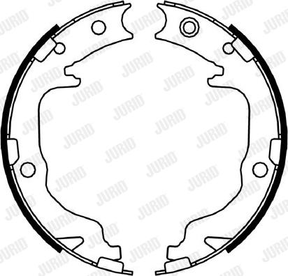 Jurid 362643J - Set saboti frana, frana de mana aaoparts.ro