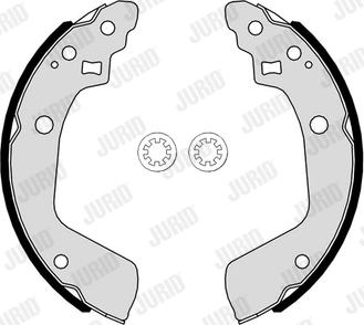 Jurid 362607J - Set saboti frana aaoparts.ro