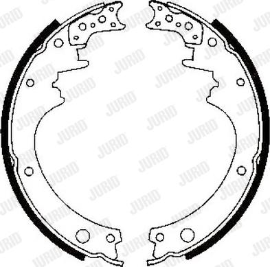 Jurid 362012J - Set saboti frana aaoparts.ro
