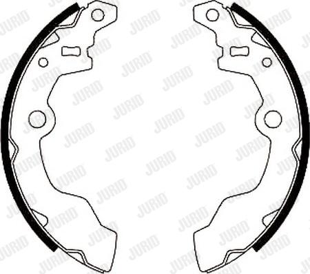 Jurid 362297J - Set saboti frana aaoparts.ro