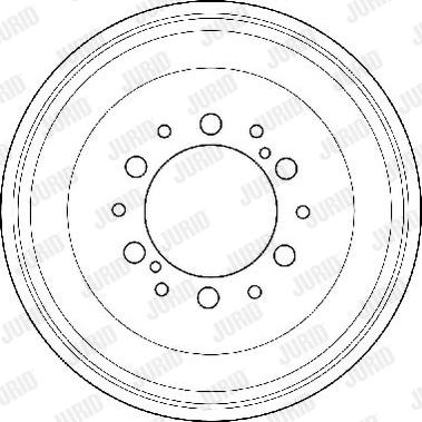 Jurid 329091J - Tambur frana aaoparts.ro