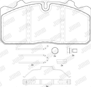 Jurid 2908809560 - Set placute frana,frana disc aaoparts.ro