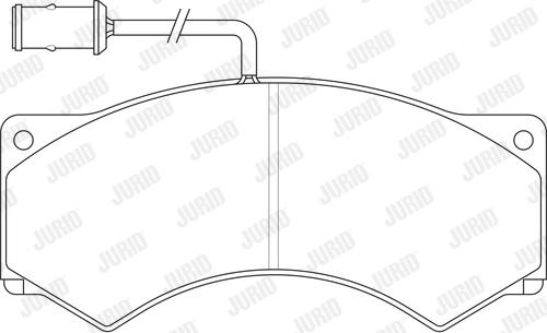 Jurid 2902409561 - Set placute frana,frana disc aaoparts.ro
