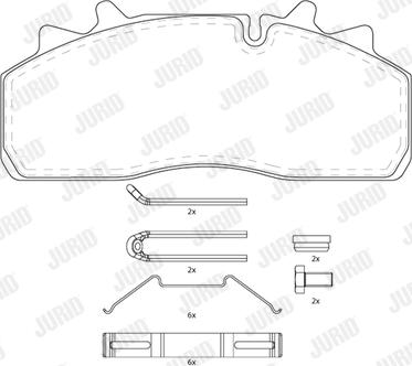 Jurid 2915905390 - Set placute frana,frana disc aaoparts.ro