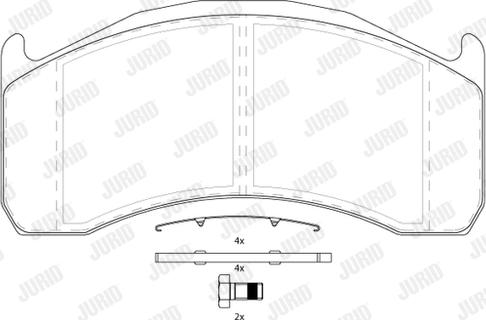 Jurid 2913709560 - Set placute frana,frana disc aaoparts.ro