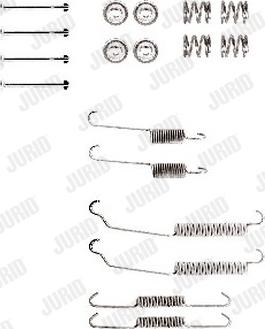 Jurid 771061J - Set accesorii, sabot de frana aaoparts.ro