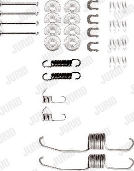 Jurid 771080J - Set accesorii, sabot de frana aaoparts.ro