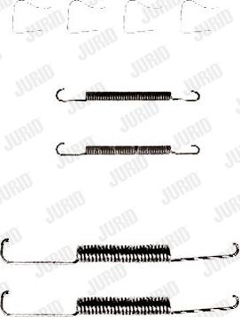Jurid 771030J - Set accesorii, sabot de frana aaoparts.ro