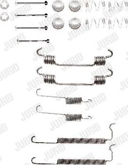 Jurid 771175J - Set accesorii, sabot de frana aaoparts.ro