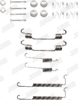Jurid 771246J - Set accesorii, sabot de frana aaoparts.ro