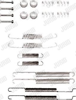 Jurid 771240J - Set accesorii, sabot de frana aaoparts.ro