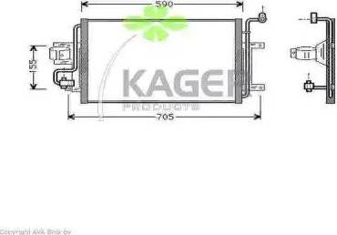 Kager 94-5006 - Condensator, climatizare aaoparts.ro