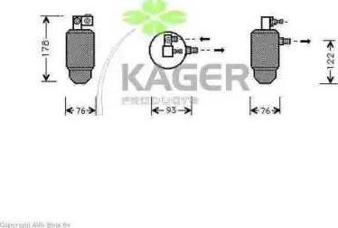 Kager 94-5072 - Uscator,aer conditionat aaoparts.ro