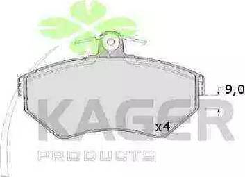 Kager 35-0140 - Set placute frana,frana disc aaoparts.ro