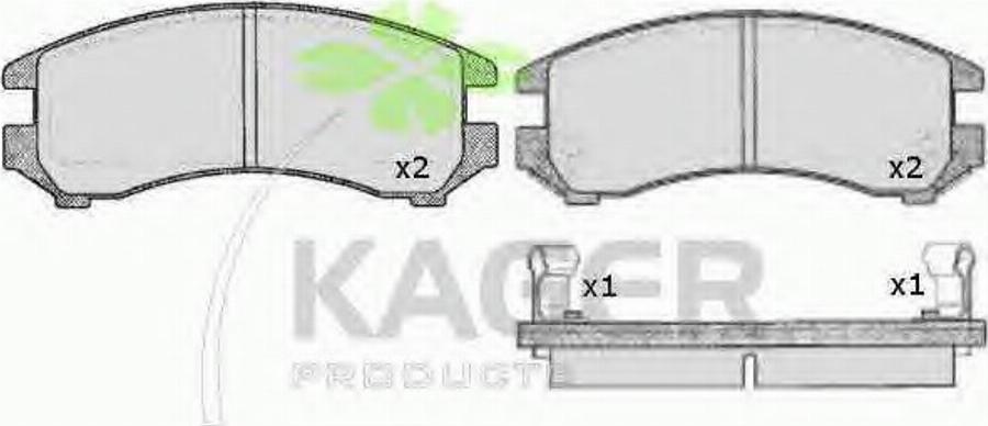 Kager 35-0285 - Set placute frana,frana disc aaoparts.ro