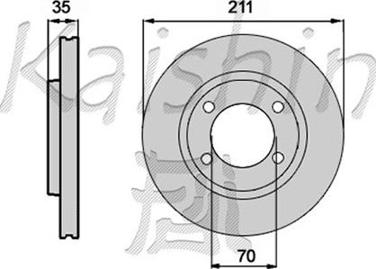 Kaishin CBR158 - Disc frana aaoparts.ro