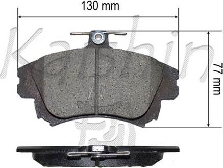 Kaishin D6126 - Set placute frana,frana disc aaoparts.ro