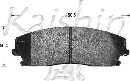 Kaishin D10126 - Set placute frana,frana disc aaoparts.ro