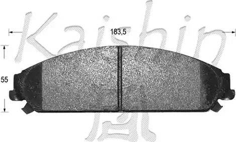 Kaishin D10127 - Set placute frana,frana disc aaoparts.ro