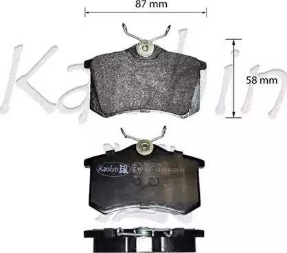 Kaishin D10225 - Set placute frana,frana disc aaoparts.ro