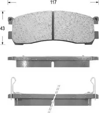 Kaishin D3079 - Set placute frana,frana disc aaoparts.ro