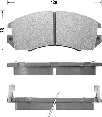 Kaishin D7014 - Set placute frana,frana disc aaoparts.ro