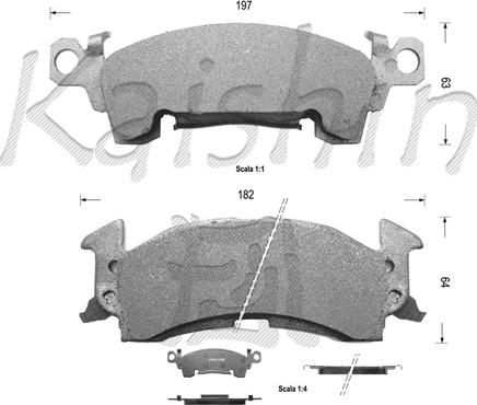 Kaishin FK9994 - Set placute frana,frana disc aaoparts.ro