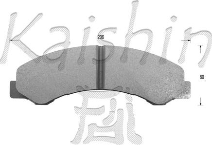 Kaishin FK4053 - Set placute frana,frana disc aaoparts.ro
