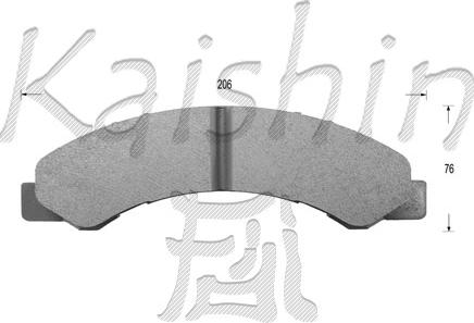 Kaishin FK4052 - Set placute frana,frana disc aaoparts.ro