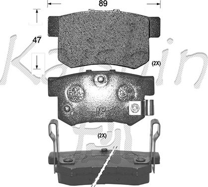 Kaishin FK5056 - Set placute frana,frana disc aaoparts.ro