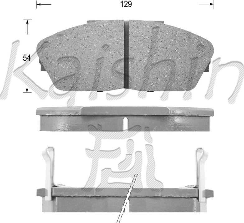Kaishin FK5027 - Set placute frana,frana disc aaoparts.ro