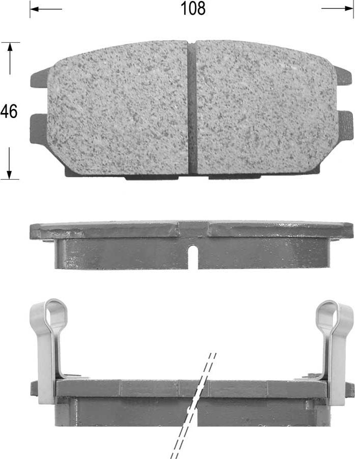 Kaishin FK6049 - Set placute frana,frana disc aaoparts.ro