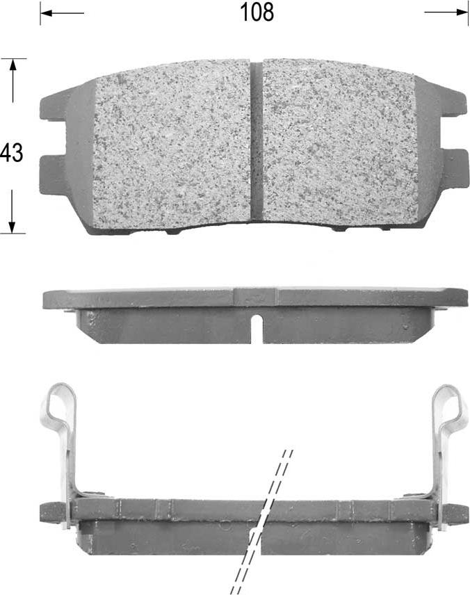 Kaishin FK6054 - Set placute frana,frana disc aaoparts.ro