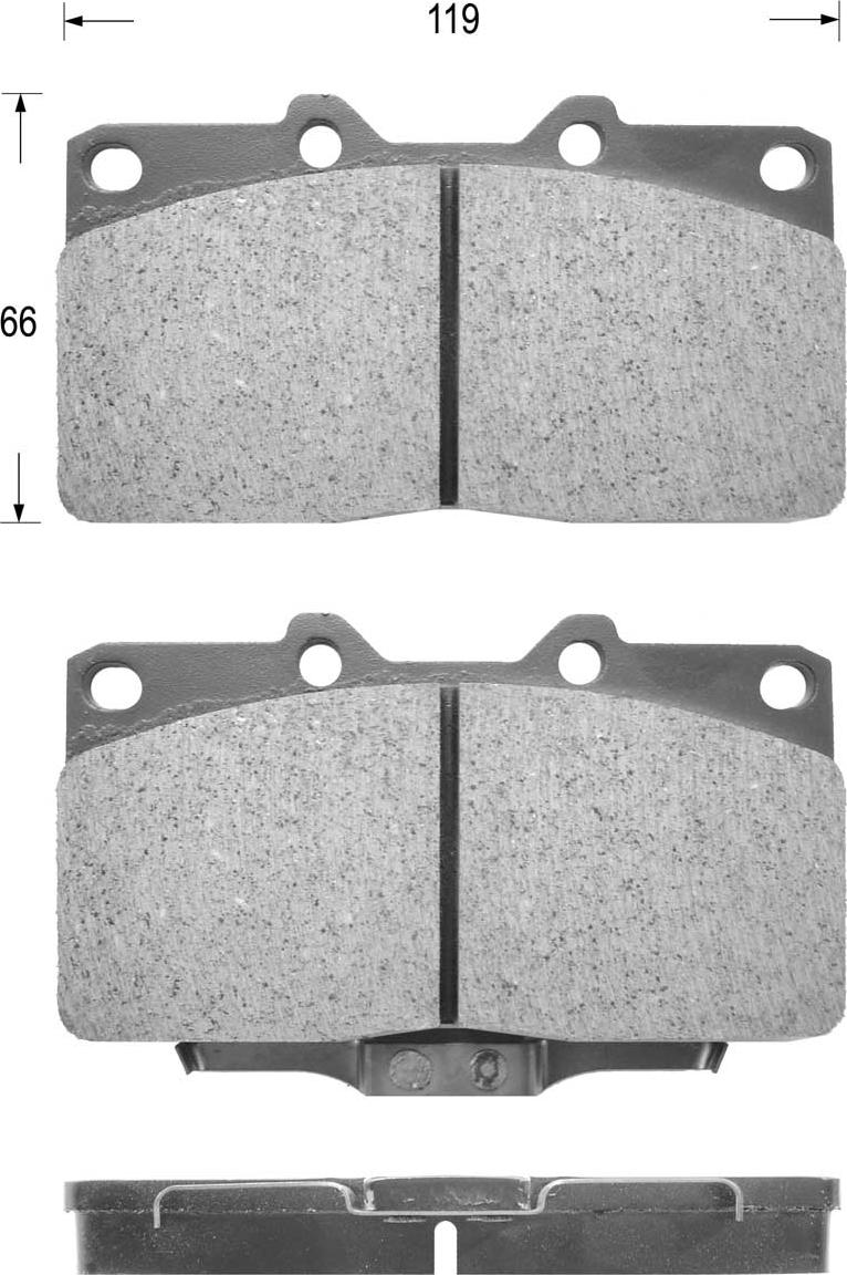 Kaishin FK6075 - Set placute frana,frana disc aaoparts.ro