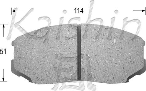 Kaishin FK6070 - Set placute frana,frana disc aaoparts.ro