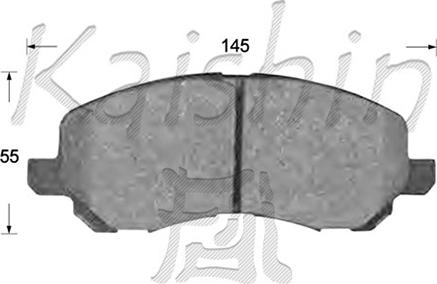 Kaishin FK6108 - Set placute frana,frana disc aaoparts.ro