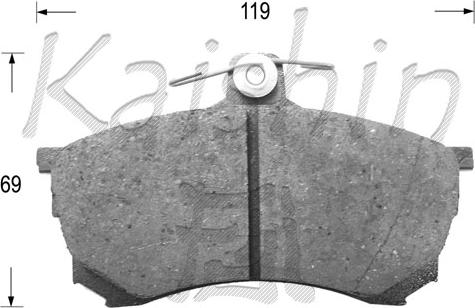 Kaishin FK6102 - Set placute frana,frana disc aaoparts.ro