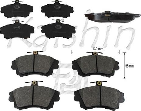 Kaishin FK6126 - Set placute frana,frana disc aaoparts.ro