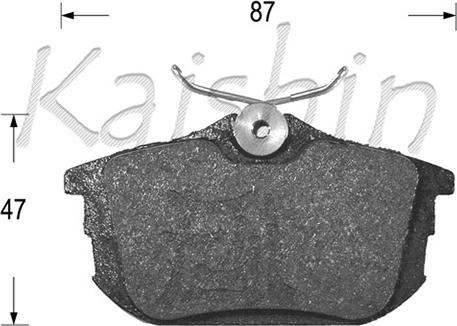 Kaishin FK6120 - Set placute frana,frana disc aaoparts.ro