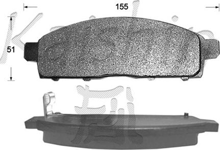 Kaishin FK6128 - Set placute frana,frana disc aaoparts.ro