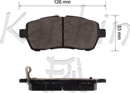Kaishin FK0051 - Set placute frana,frana disc aaoparts.ro
