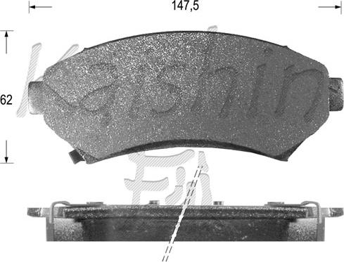 Kaishin FK10006 - Set placute frana,frana disc aaoparts.ro