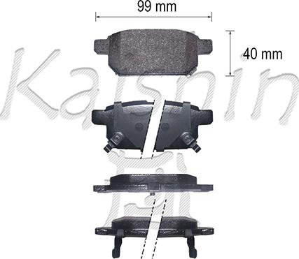 Kaishin FK10197 - Set placute frana,frana disc aaoparts.ro