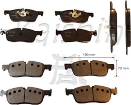 Kaishin FK10240 - Set placute frana,frana disc aaoparts.ro