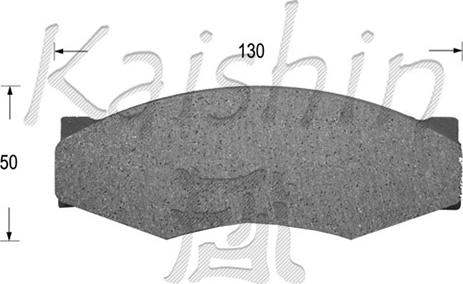 Kaishin FK1025 - Set placute frana,frana disc aaoparts.ro