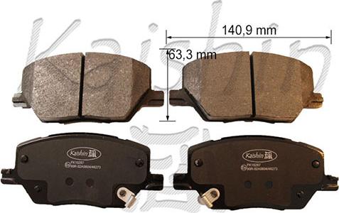 Kaishin FK10287 - Set placute frana,frana disc aaoparts.ro