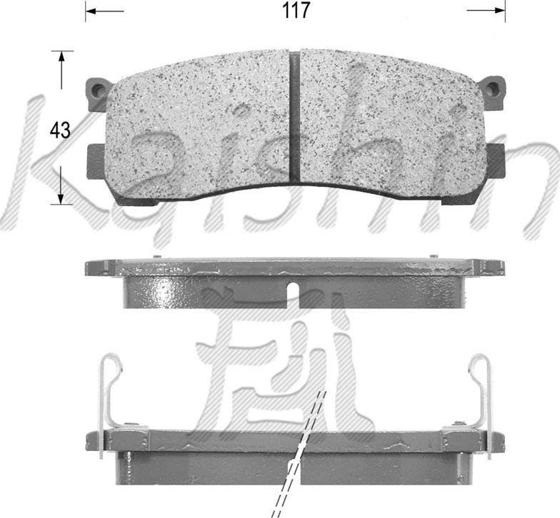 Kaishin FK3079 - Set placute frana,frana disc aaoparts.ro